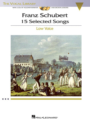 Franz Schubert  15 Selected Songs (Low Voice) Book/Online Audio (Vocal Library),Used