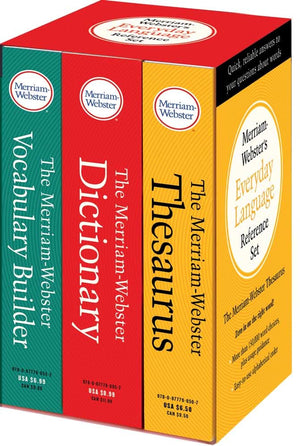 MerriamWebster?s Everyday Language Reference Set: Includes: The MerriamWebster Dictionary, The MerriamWebster Thesaurus, and ,Used