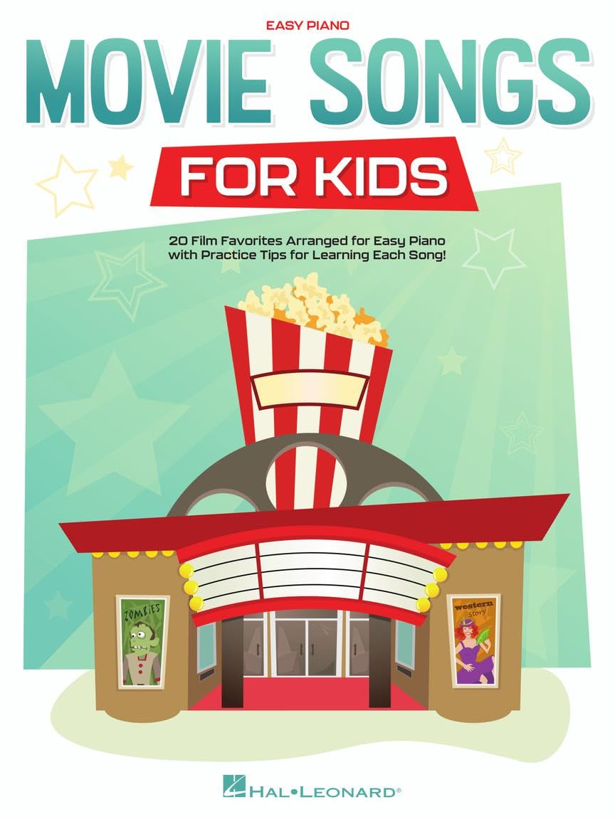 Movie Songs for Kids: Easy Piano Songbook with Lyrics,New