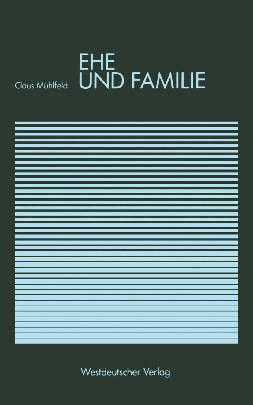 Ehe Und Familie (Studienreihe Gesellschaft) (German Edition),Used