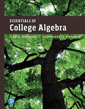 Essentials of College Algebra,Used