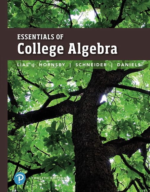 Essentials of College Algebra,Used