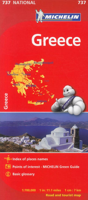 Michelin Greece Map 737 (Maps/Country (Michelin)),Used