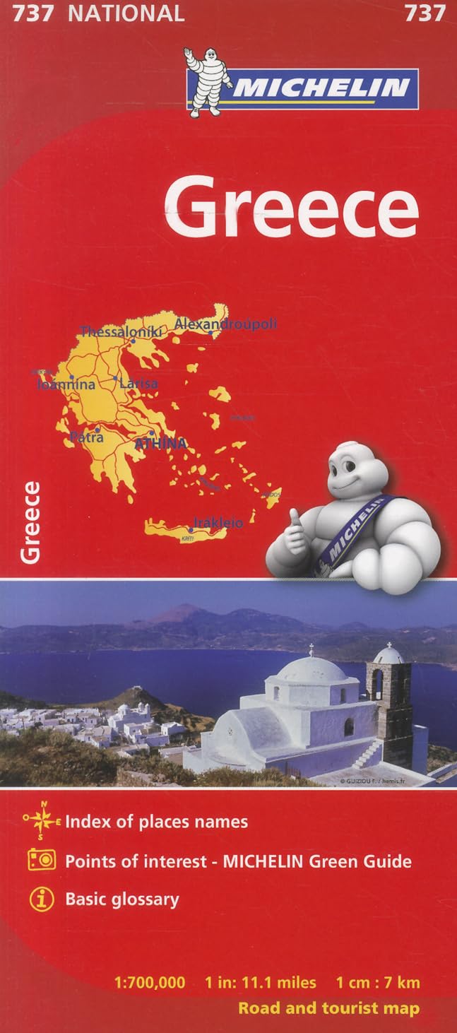 Michelin Greece Map 737 (Maps/Country (Michelin)),Used
