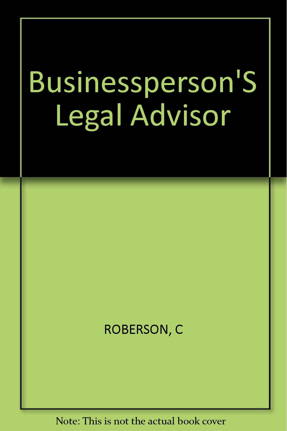 The businessperson's legal advisor,Used