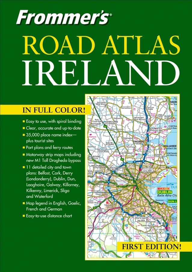 Frommer's Road Atlas Ireland,Used