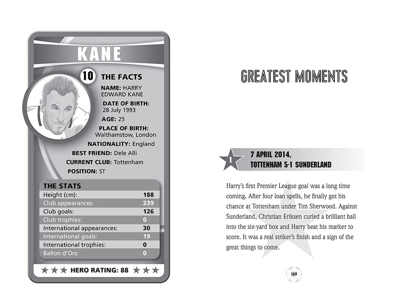 Kane: From the Playground to the Pitch (Football Heroes  International Editions),Used