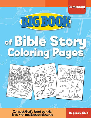 Big Book of Bible Story Coloring Pages for Elementary Kids (Big Books),Used