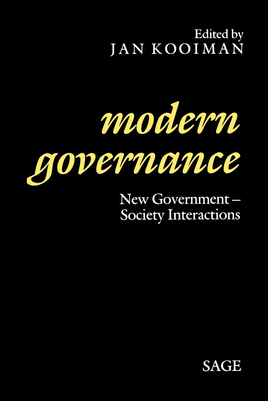 Modern Governance: New Governmentsociety Interactions,Used
