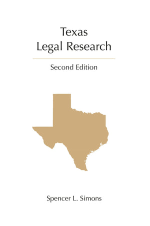 Texas Legal Research (Legal Research Series),Used