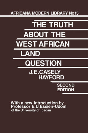 Truth About the West African Land Question,Used