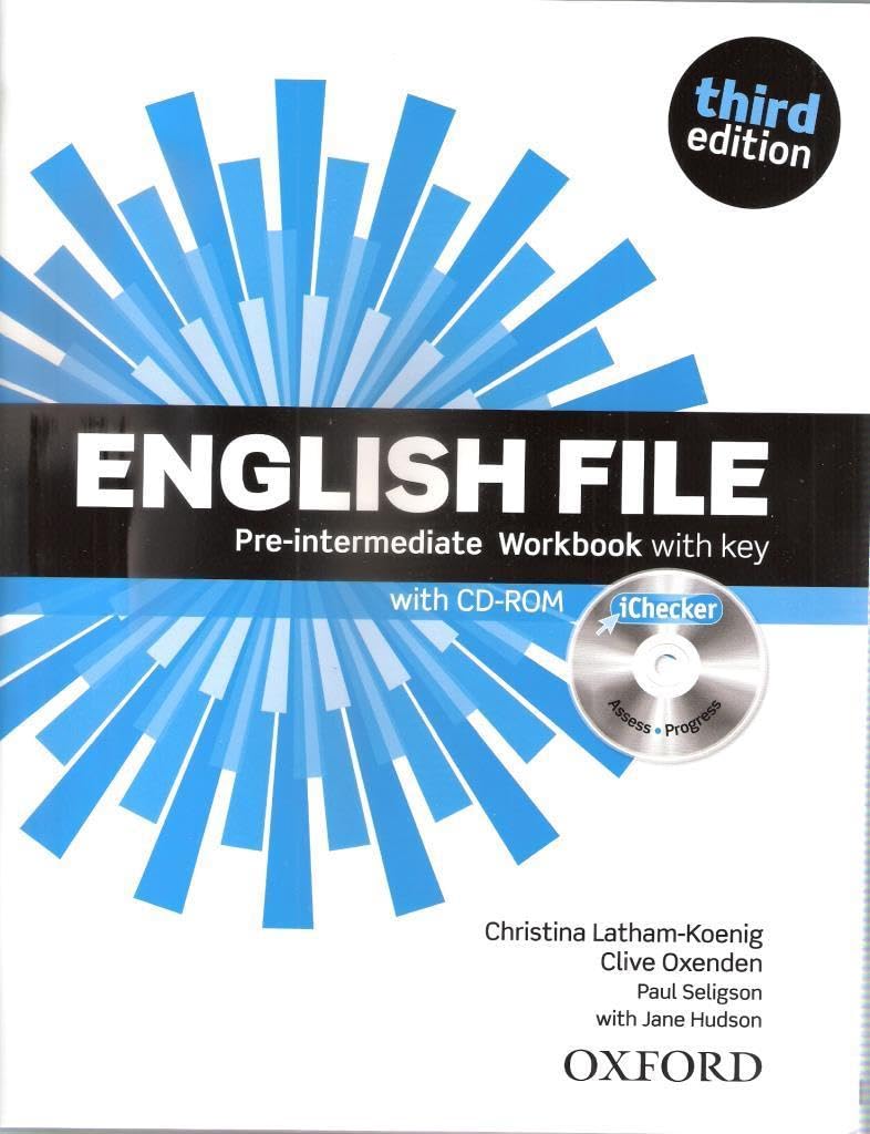 English File 3rd Edition PreIntermediate. Workbook with Key and iChecker,Used