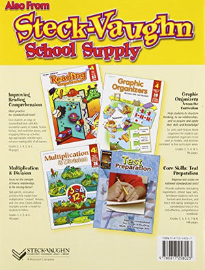 SteckVaughn Improving comprehension Skills: Student Workbook Grade 4 (Inproving Reading Skills Repo),Used