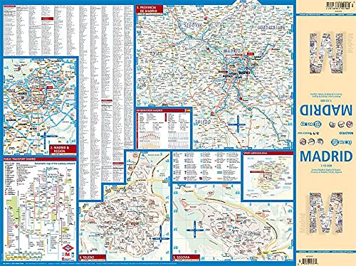 Laminated Madrid Map by Borch (English Edition),Used