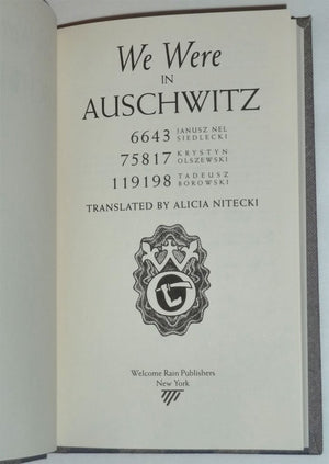 We Were in Auschwitz,Used