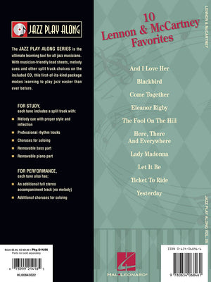 Lennon and McCartney: Jazz Play-Along Volume 29 (Jazz Play Along Series)-Used