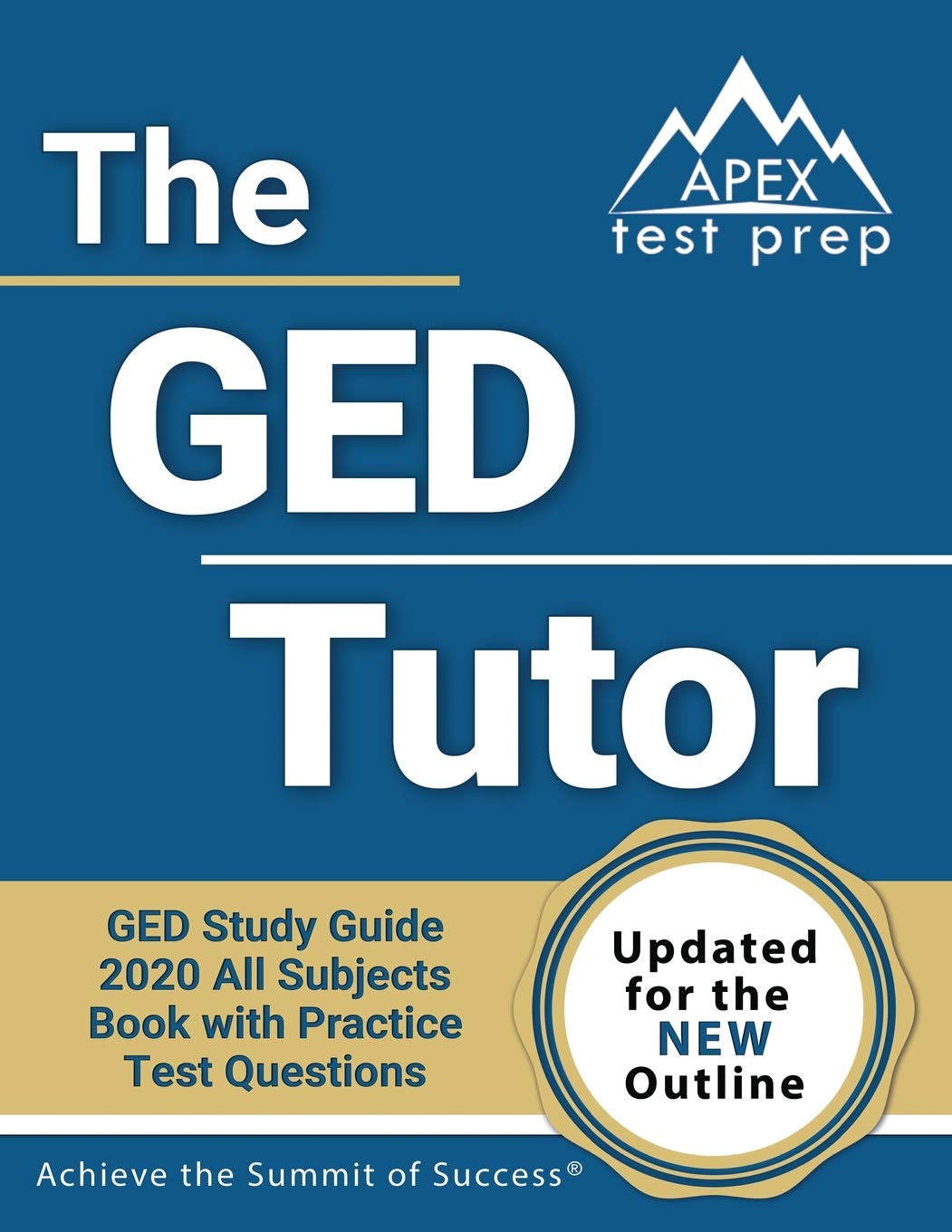 The GED Tutor Book: GED Study Guide 2020 All Subjects with Practice Test Questions [Updated for the New Outline],Used