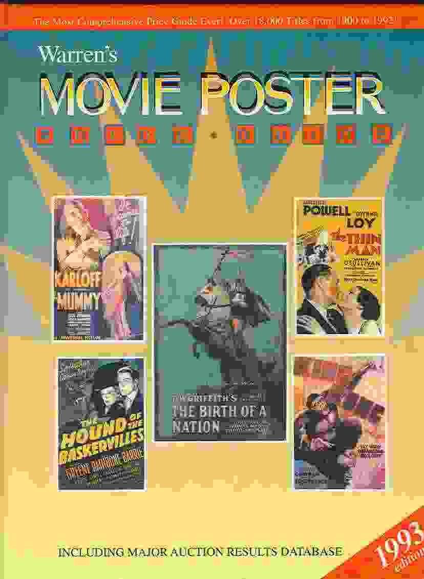 Warren's Movie Poster Price Guide, 1993: The Most Comprehensive Index and Price Guide Ever Published Covering the Years 1900199,Used