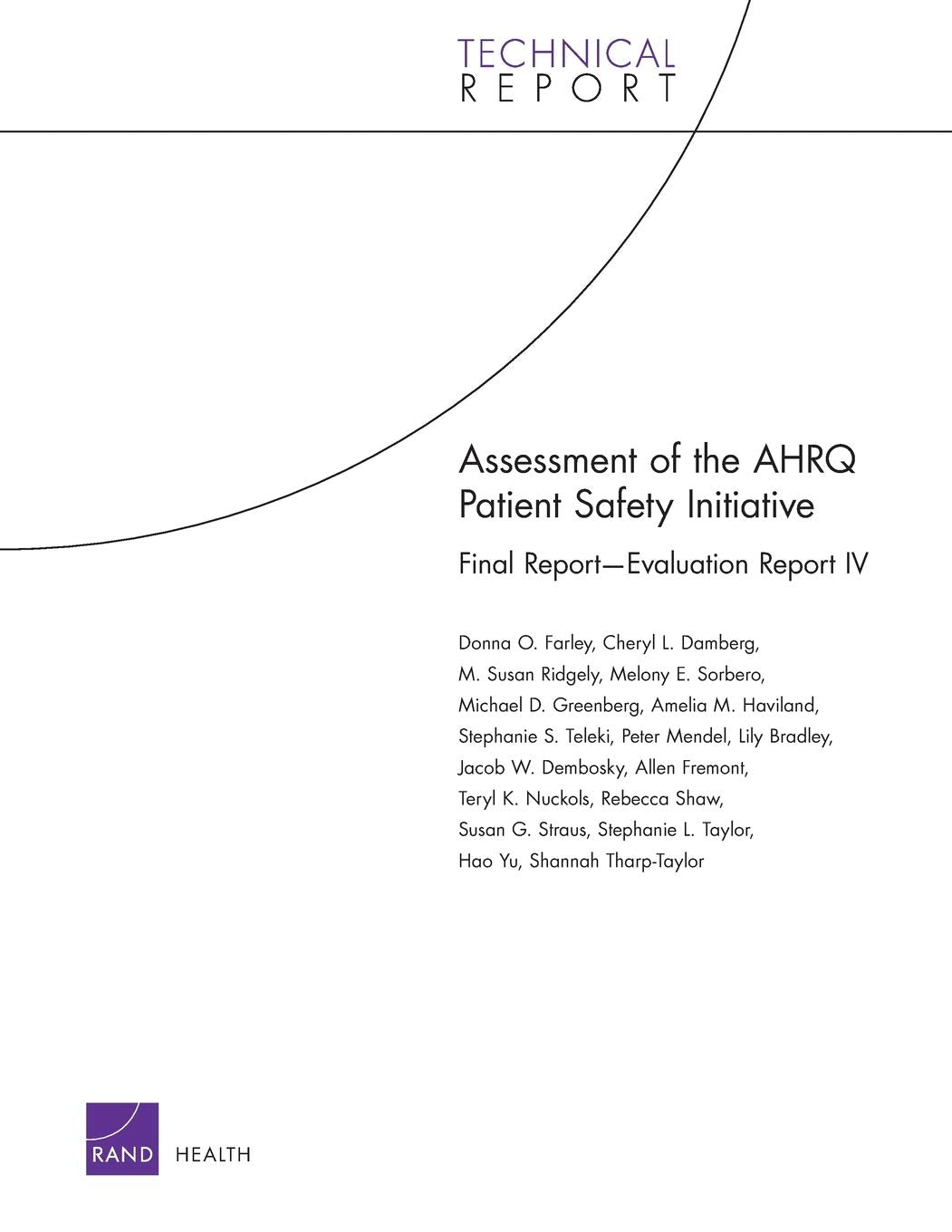 Assessment Of The National Patient Safety Initiative,New