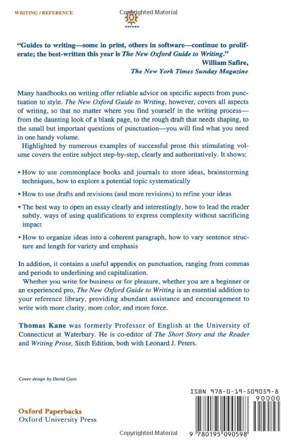 The New Oxford Guide to Writing,Used