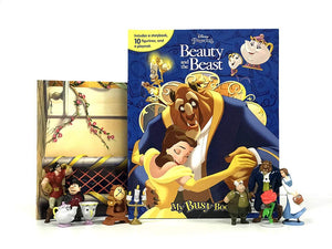 Disney Beauty and the Beast My Busy Books  Storybook, 10 figurines, playmat