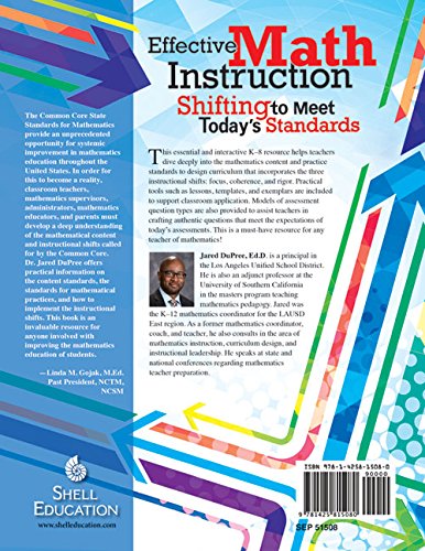 Effective Math Instruction (Professional Resources),Used