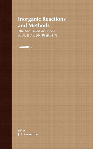 Inorganic Reactions And Methods, The Formation Of Bonds To N,P,As,Sb,Bi (Part 1) (Volume 7),Used