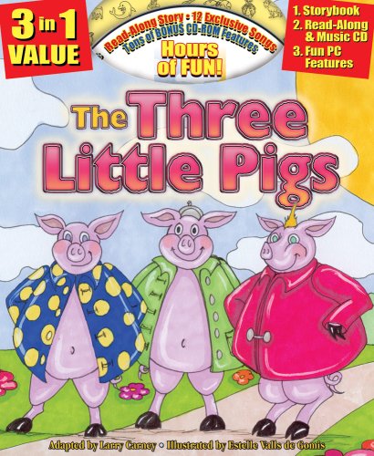 The Three Little Pigs Allinone Classic Read Along Book / CD,Used