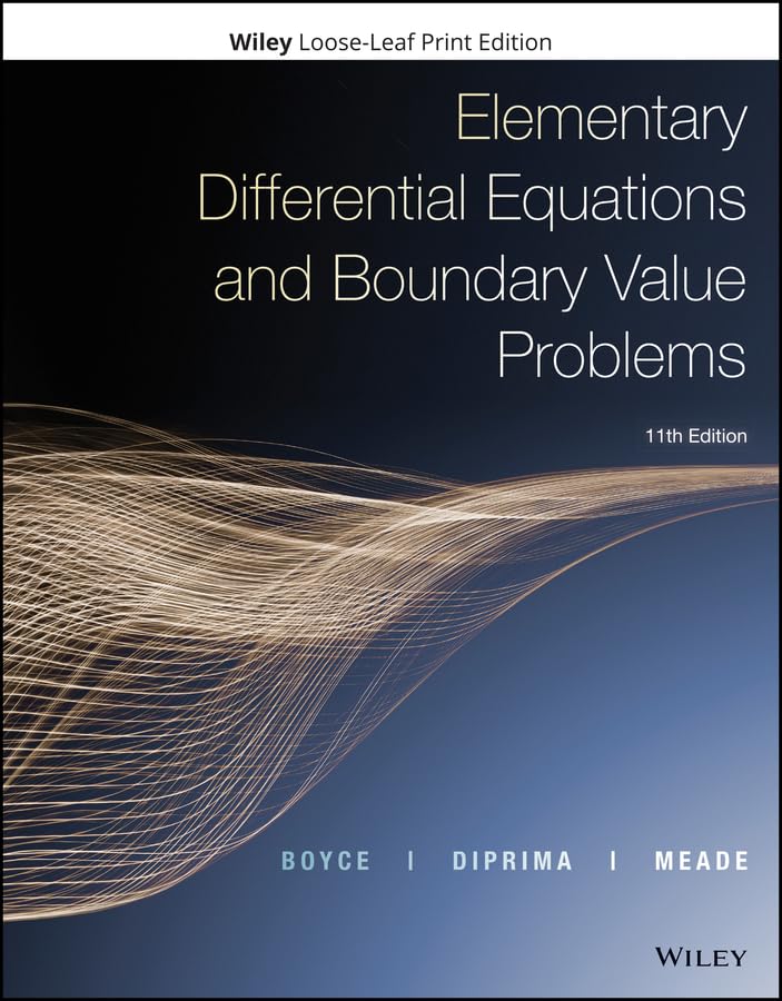 Elementary Differential Equations And Boundary Value Problems, Binder Ready Version