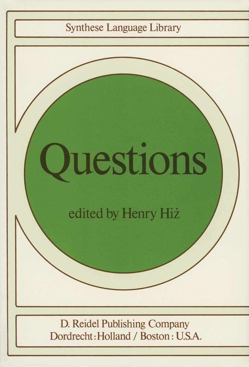 Questions (Studies In Linguistics And Philosophy, 1),Used