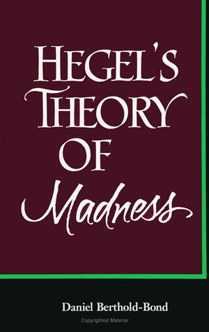 Hegel's Theory of Madness (Suny Series in Hegelia (Suny Series in Hegelian Studies) (Suny Hegelian Studies),Used