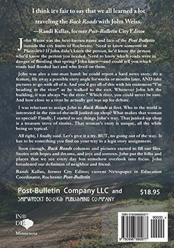 Backroads: The Best of the Best by PostBulletin Columnist John Weiss,Used