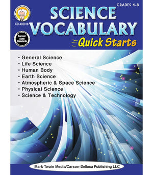 Mark Twain  Science Vocabulary Quick Starts, Grades 4  9,Used