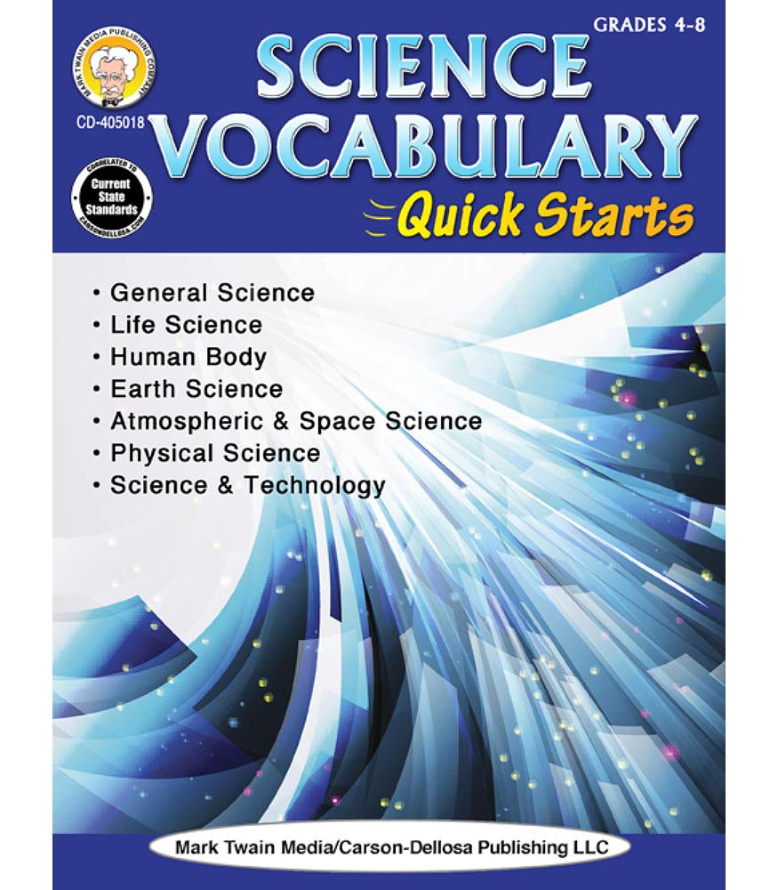 Mark Twain  Science Vocabulary Quick Starts, Grades 4  9,Used