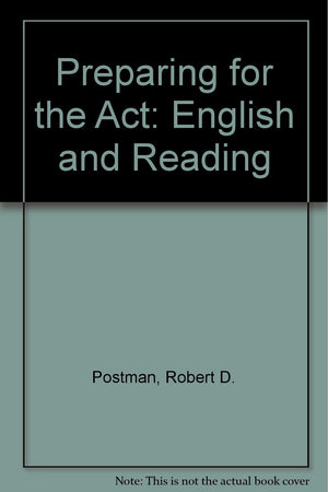 Preparing for the Act: English and Reading,Used