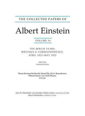 The Collected Papers Of Albert Einstein, Volume 14 (English): The Berlin Years: Writings & Correspondence, April 1923May 1925 (,Used