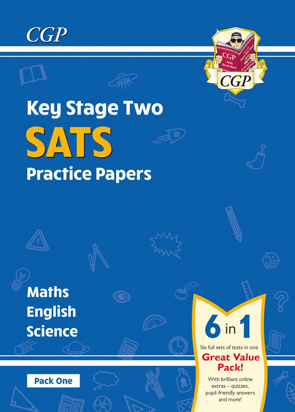 New KS2 Complete SATS Practice Papers Pack: Science, Maths & English (for the 2019 tests)  Pack 1 (CGP KS2 SATs Practice Papers,Used