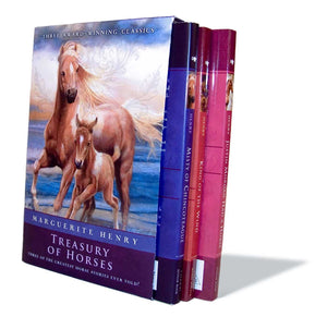 Marguerite Henry Treasury of Horses (Boxed Set): Misty of Chincoteague, Justin Morgan Had a Horse, King of the Wind,Used