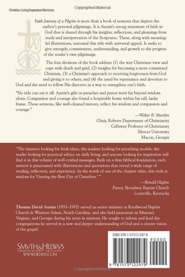 Faith Journey of a Pilgrim: The Wisdom of Thomas Austin,Used