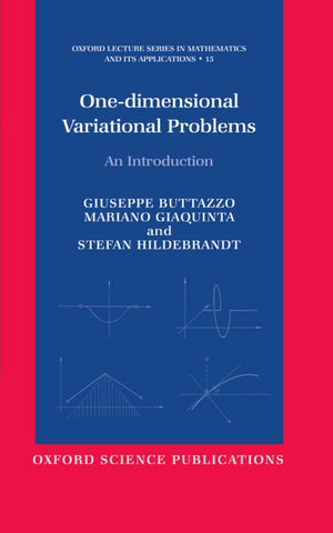 Onedimensional Variational Problems: An Introduction (Oxford Lecture Series in Mathematics and Its Applications),Used