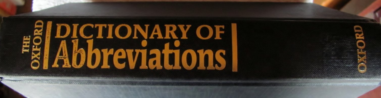 The Oxford Dictionary of Abbreviations,Used