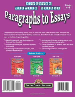 Building Writing Skills: Paragraphs to Essays: Paragraphs to Essays,Used