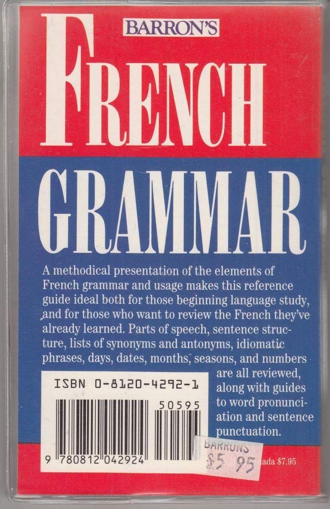 French Grammar (English and French Edition),Used