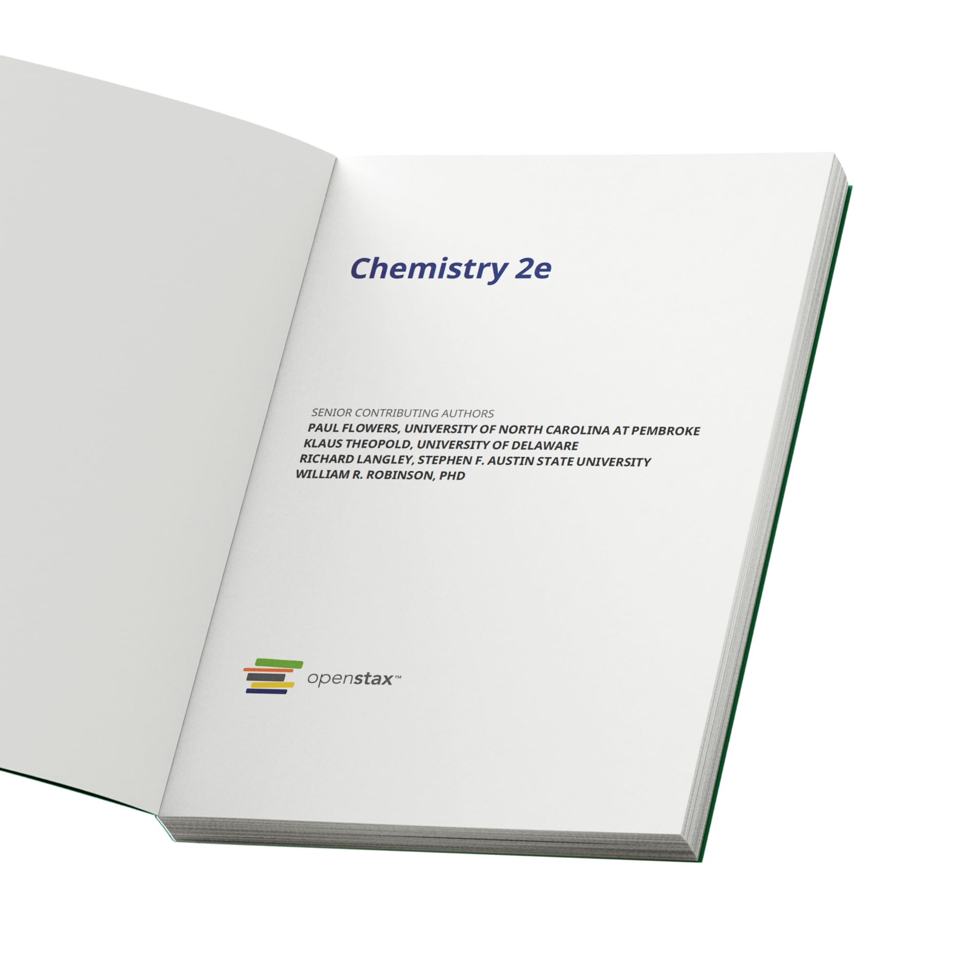 Chemistry 2e: Official OpenStax [hardcover, full color],New