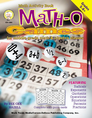 MathO: Games for MiddleGrade Math & Algebra Classes, Grades 58+,Used