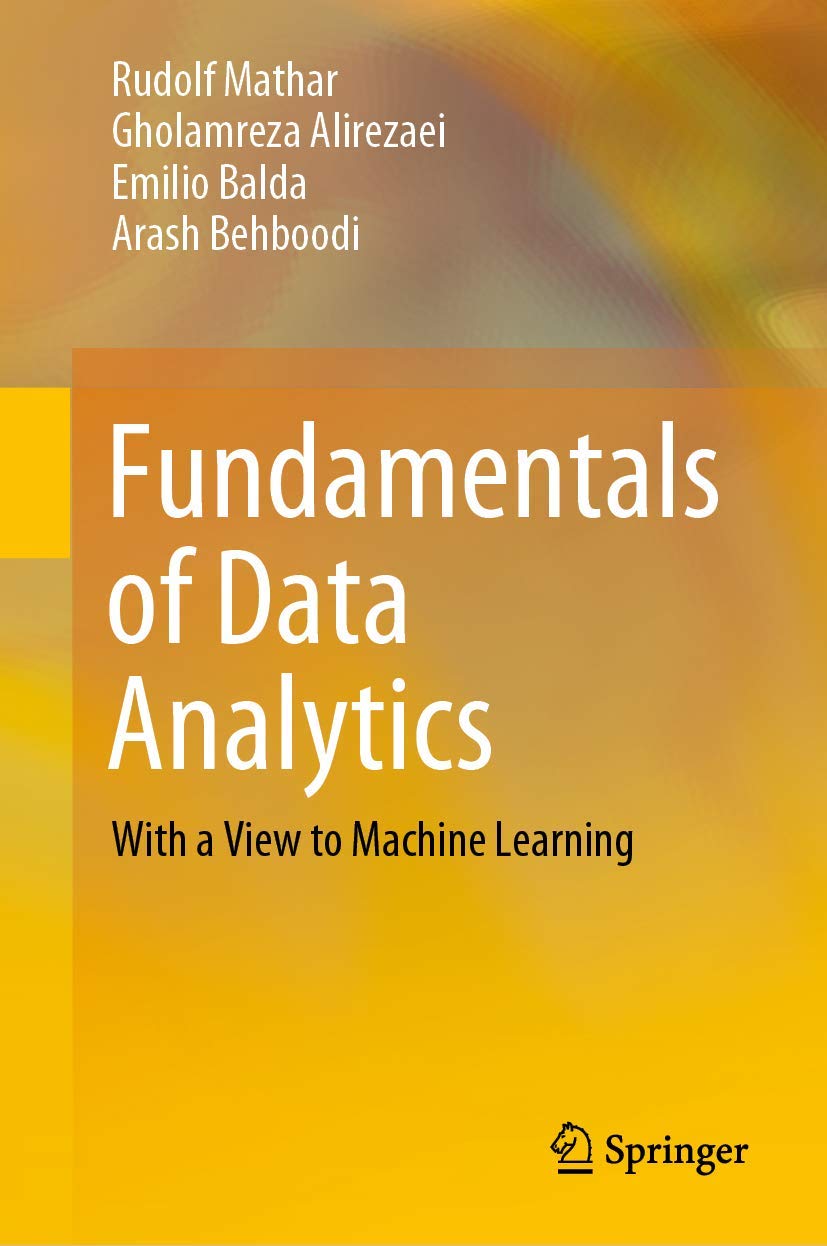 Fundamentals of Data Analytics: With a View to Machine Learning,Used
