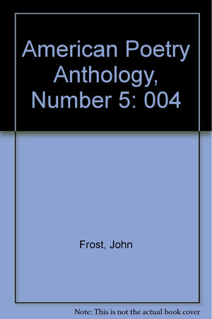 American Poetry Anthology, Number 5