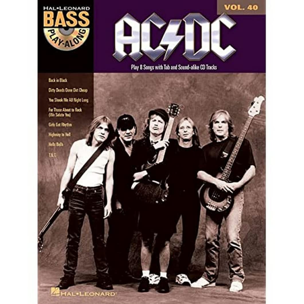 AC/DC: Bass PlayAlong Volume 40 (Bass Playalong, 40),New