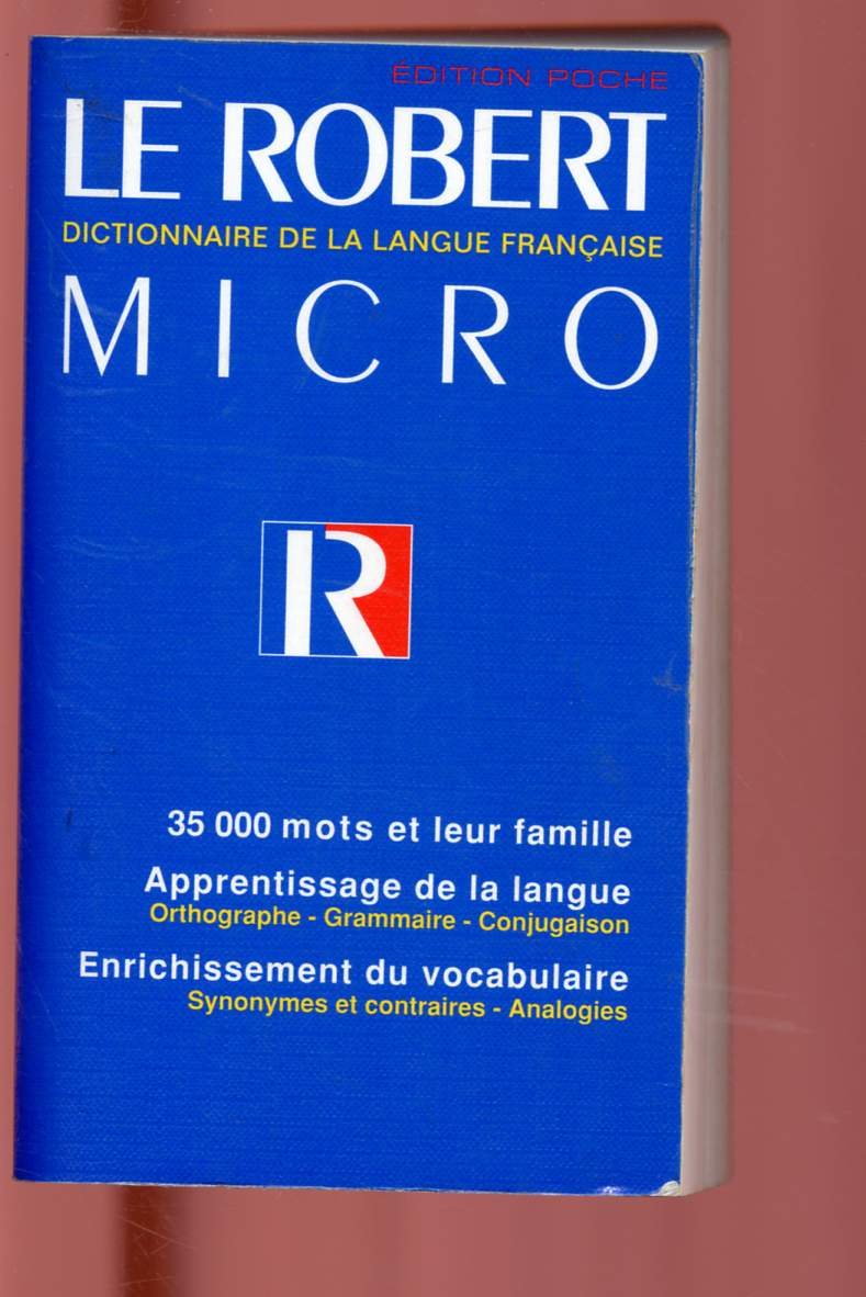 Le Robert Micro: Dictionnaire De La Langue Francaise Edition Poche,Used