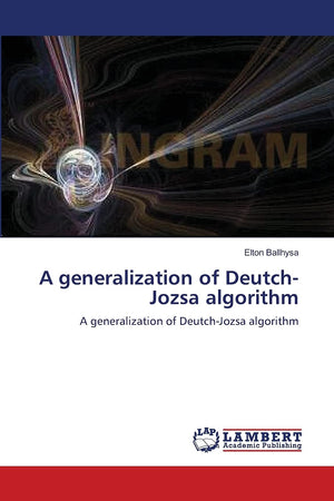 A generalization of DeutchJozsa algorithm: A generalization of DeutchJozsa algorithm,Used